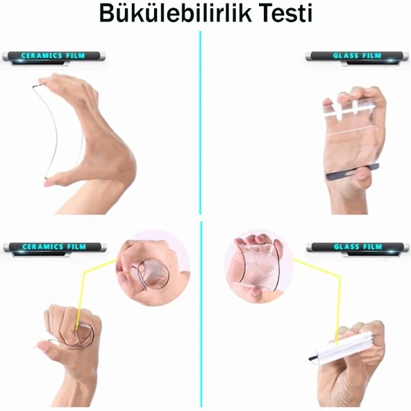 Samsung M21 Ekran Koruyucu 9D Seramik Nano Tam Kaplayan Kavisli - 5