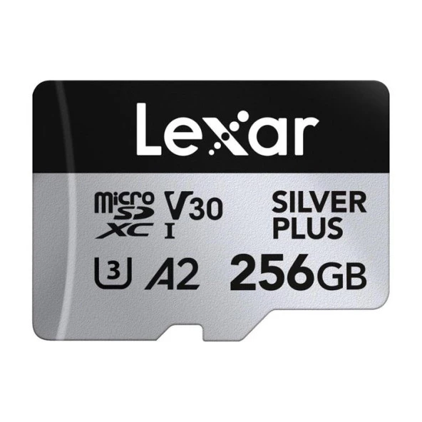 Lexar Professional 256GB 205 MB/s Silver Plus Mikro SD Hafıza Kartı