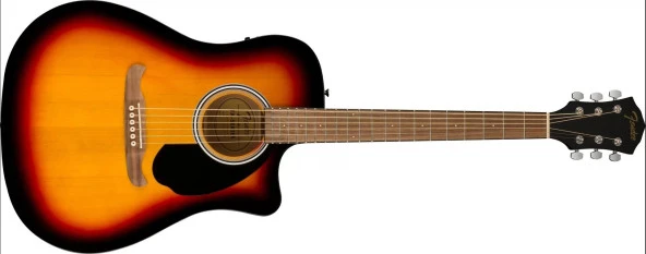 Fender Fa-125ce Dreadnought Sunburst Elektro Akustik Gitar