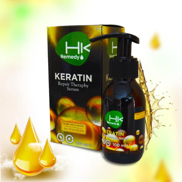 HK Remedy Saç Bakım Keratin Yağı 100 ml Repair Theraphy Serum