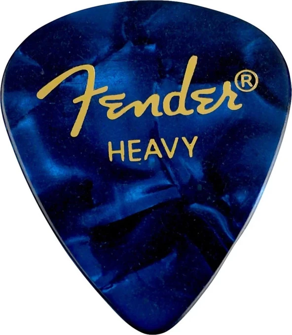 Fender Premium Celluloid 351 Shape Heavy Blue Moto 12-adet Pena