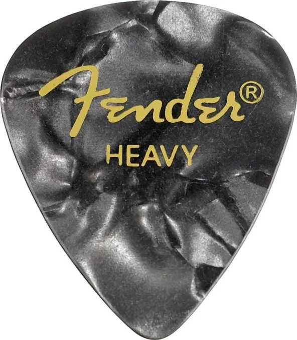 Fender Premium Celluloid 351 Shape Heavy Black Moto 12-adet Pena