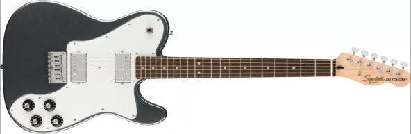 Squier Affinity Telecaster Deluxe Laurel Klavye Charcoal Frost Metallic Elektro Gitar