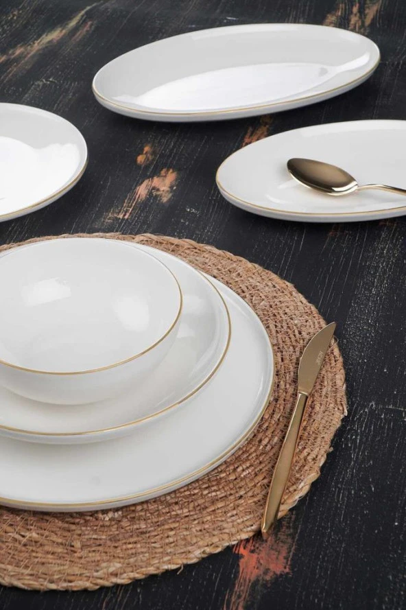 Acar Crystal 27 Parça 6 Kişilik Yemek Takımı XTL-05540 - 2