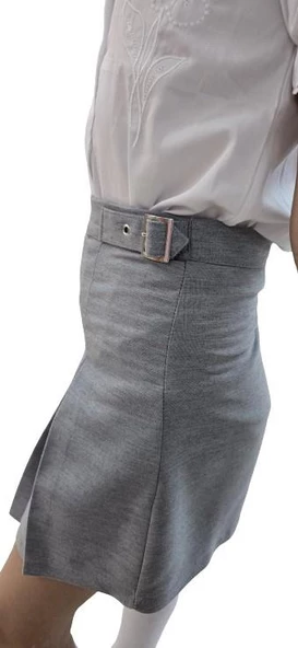 Önü Pileli Okul Eteği - 10