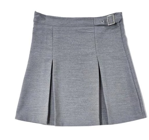 Önü Pileli Okul Eteği - 4