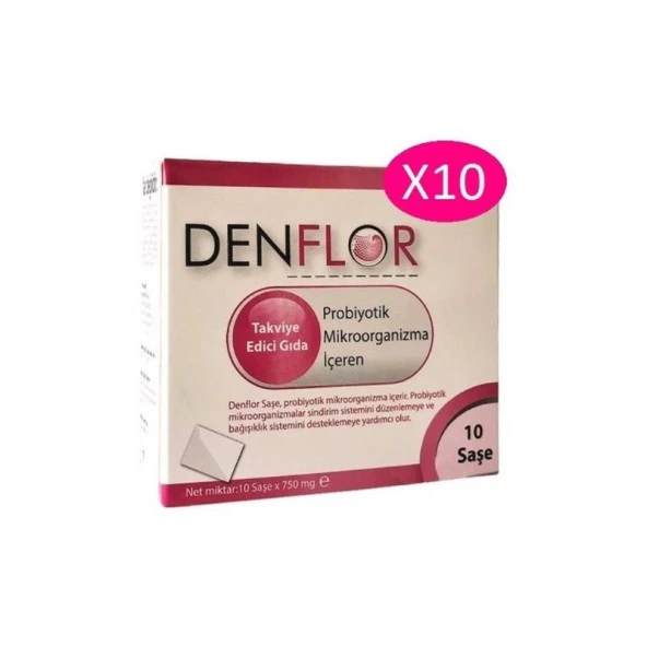 Denflor Probiyotik İçeren Takviye Edici Gıda 10 Saşe