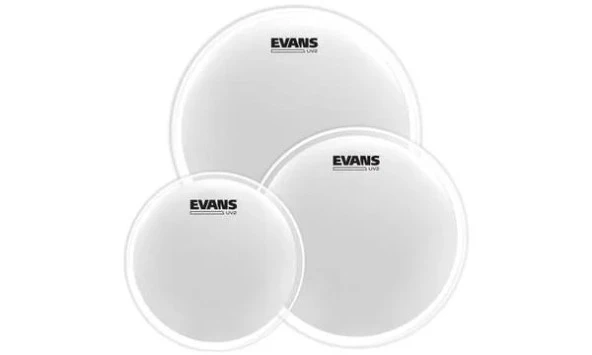 Evans Etp-uv2-r Deri Seti 10+12+16 Uv2 Tom Kumlu Beyaz Rock Kit