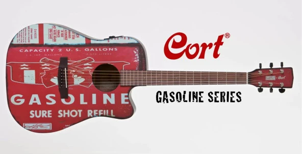 Cort Gasolıne2bks Elektro Akustik Gitar, Siyah Satin, Cort Ce304t Ce