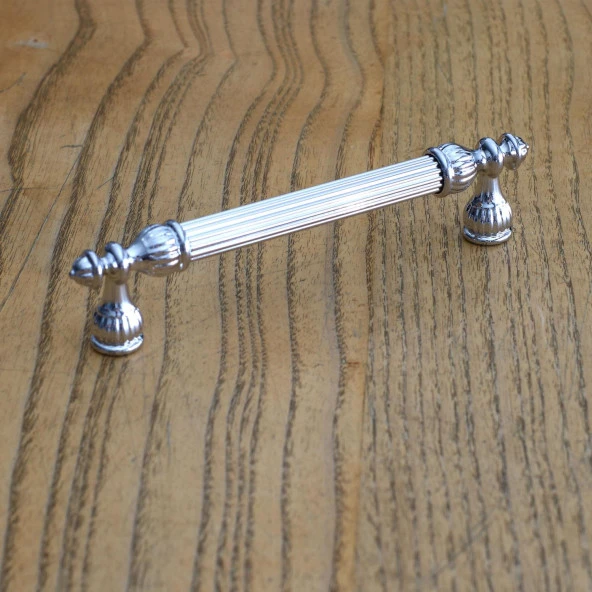 Kulp Metal Mobilya Dolap Çekmece Kapak Mutfak Kulpları Kulbu Dolabı Kulpu 96 mm Krom Renk - Resim 5