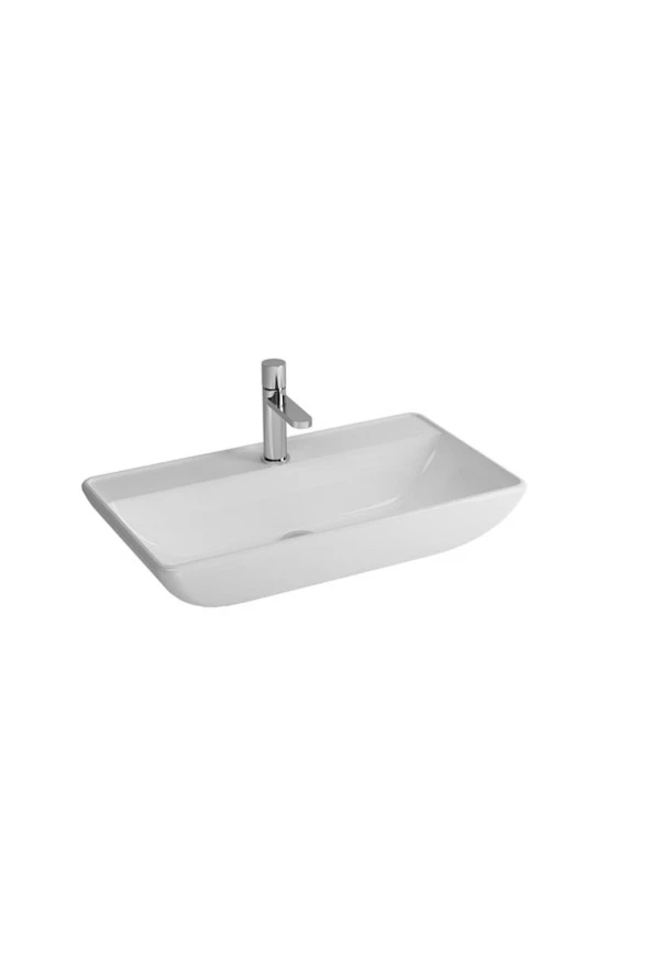 Newarc Domino Tezgah Üstü Lavabo Batarya Deilkli 5019Bt