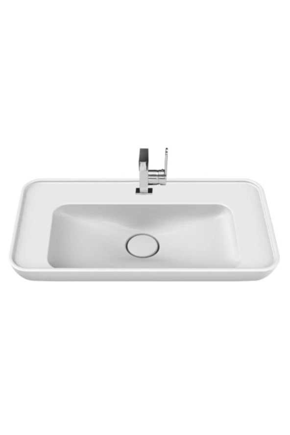 Turkuazseramik Cerastyle Lal 80 Cm Tezgah Üstü Çanak Lavabo - 4