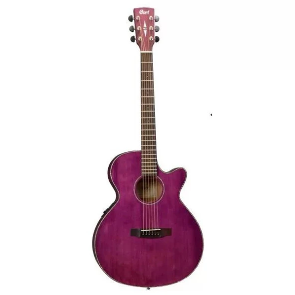 Cort Sfx-etp Elektro Akustik Gitar, Trans Pembe, Ladin Kapak, A