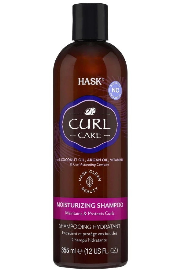 Hask Bukleli Saçlar İçin Dolaşıklık Önleyici Saç Kremi 355ML