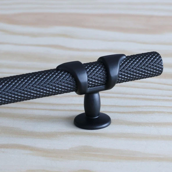 Metal Kulp Mobilya Çekmece Mutfak Kapak Dolap Kulpları Dolabı Kulbu Kulpu 96 mm Mat Siyah - Resim 2