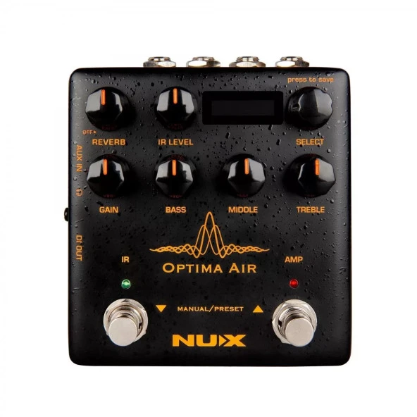 Nux Optima Air Akustik Gitar Simülatör Pedalı