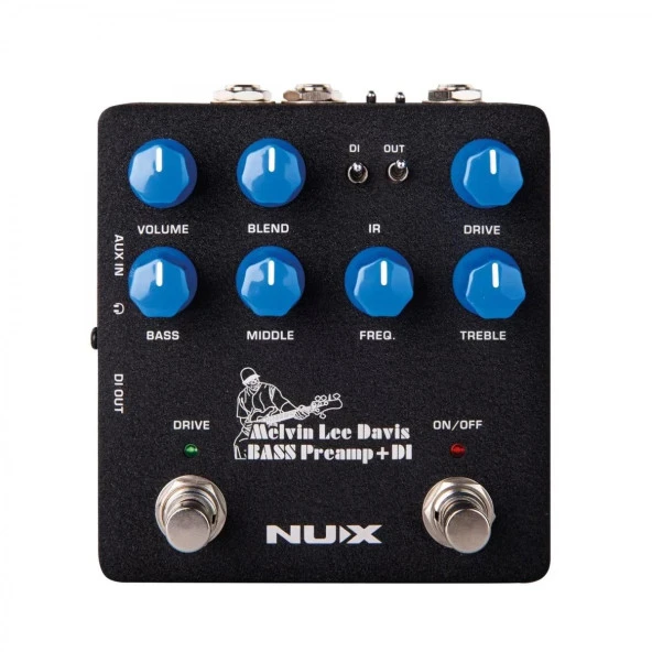 Nux Nbp-5 Melvin Lee Davis Signature Bass Preamp + Dı Box