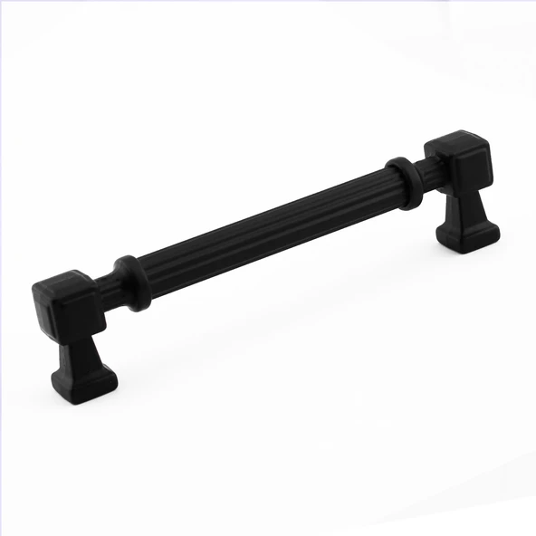 Talas Siyah Çizgili Metal Lüks Kulp 128 mm 12.8 cm Mobilya Mutfak Çekmece Dolabı Dolap Kulpları Kulb - Resim 5