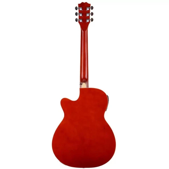 Angel Afg100ce-sb Sunburst Cutaway Elektro Akustik Gitar - 4