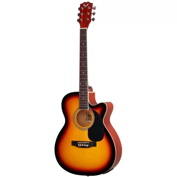 Angel Afg100-sb Sunburst Akustik Gitar - 2