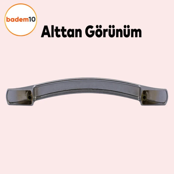 Metal Kulp Mobilya Mutfak Dolabı Çekmece Dolap Kapak Kulpu Kulbu 192 mm Krom - 3