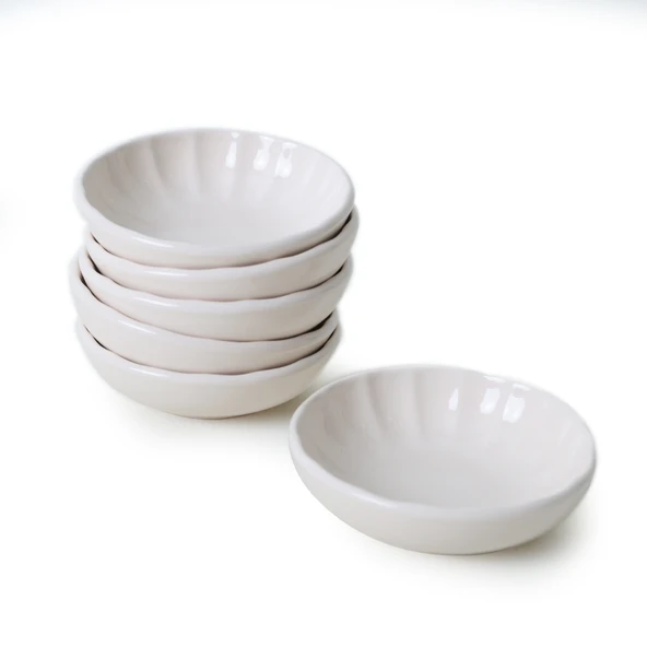 Keramika Krem Sirius Çerezlik / Sosluk 12 Cm 6 Adet 030 - 6