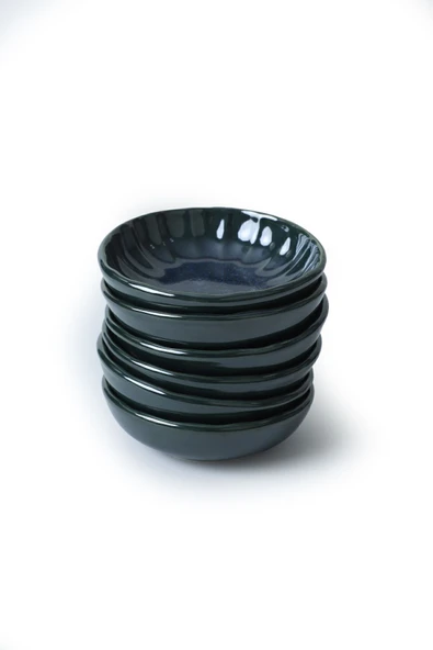 Keramika Zümrüt Sirius Çerezlik / Sosluk 12 Cm 6 Adet - 7