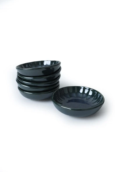 Keramika Zümrüt Sirius Çerezlik / Sosluk 12 Cm 6 Adet - 6