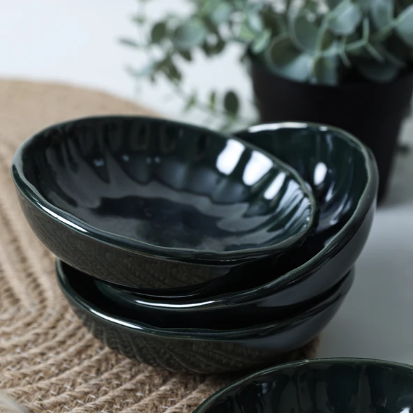 Keramika Zümrüt Sirius Çerezlik / Sosluk 12 Cm 6 Adet