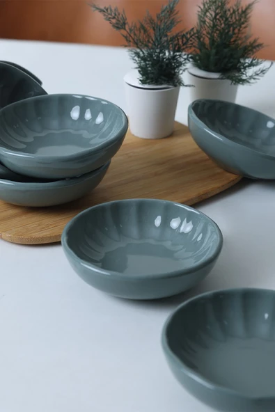 Keramika Yeşil Sirius Çerezlik / Sosluk 12 Cm 6 Adet 326 ürün görseli 1