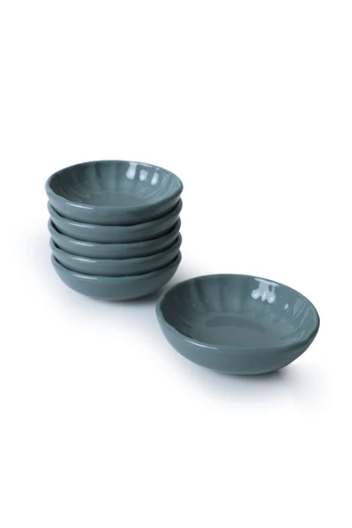 Keramika Yeşil Sirius Çerezlik / Sosluk 12 Cm 6 Adet 326 - Resim 7