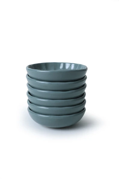 Keramika Yeşil Sirius Çerezlik / Sosluk 12 Cm 6 Adet 326 - Resim 8