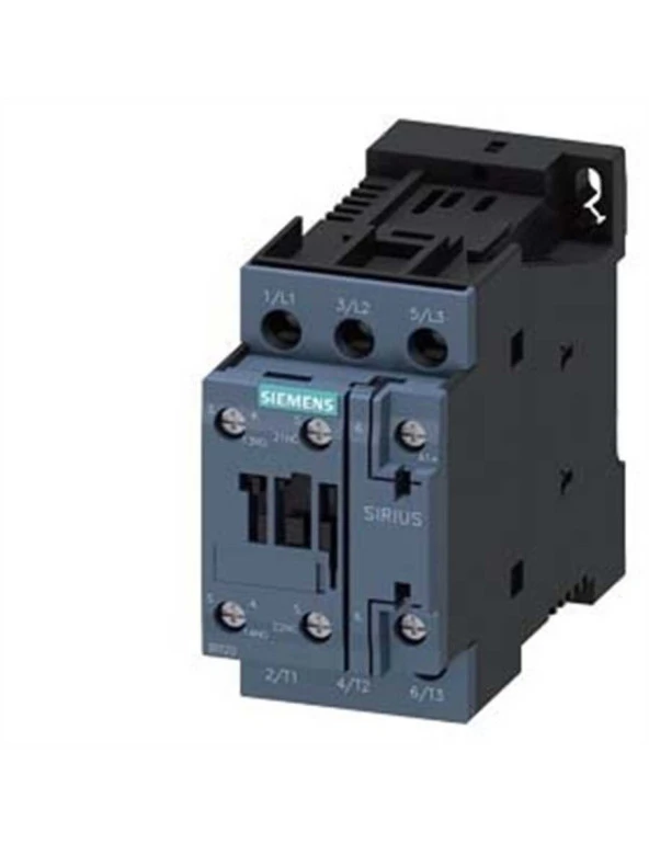 Siemens 3Rt2027-1Bb40 Üç Fazlı- Sirius Kontaktör- Dc 24V Bobinli- 15 Kw- 1No 1Nc