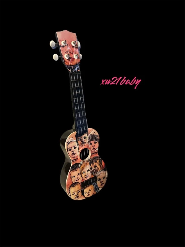 Soprano Ukulele Bebek Desenli Kapak