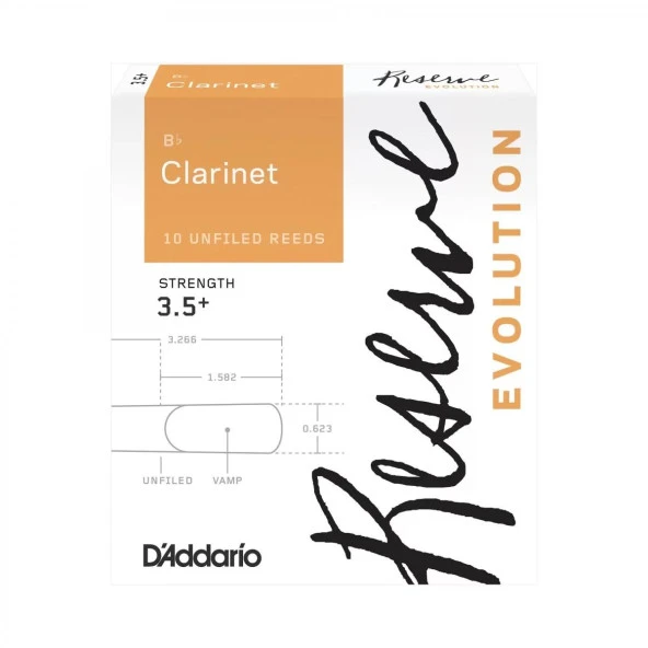 D'addario Woodwinds Reserve Evolution Dce10355 Sib Klarnet Kamışı No:3.5+