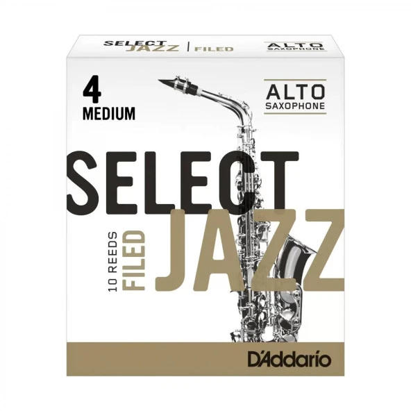 D'addario Woodwinds Select Jazz Alto Saksafon Kamışı No:4 Medium