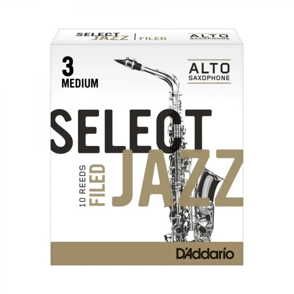 D'addario Woodwinds Select Jazz Alto Saksafon Kamışı No:3 Medium