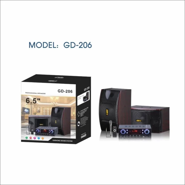 Gd-206 Stereo Anfı Bluetooth Kumandalı