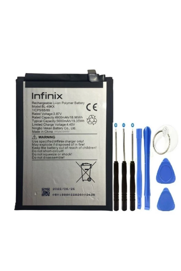 İnfinix Note 11 Pil Batarya + Tamir Set 5000 mAh ürün görseli