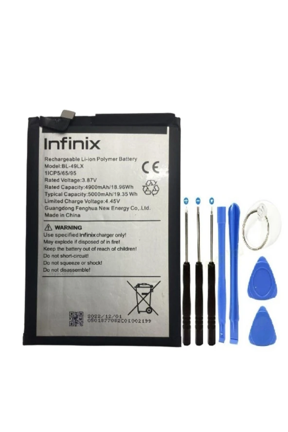 İnfinix Hot 12 Pil Batarya + Tamir Set Bl-49lx 5000 mAh ürün görseli