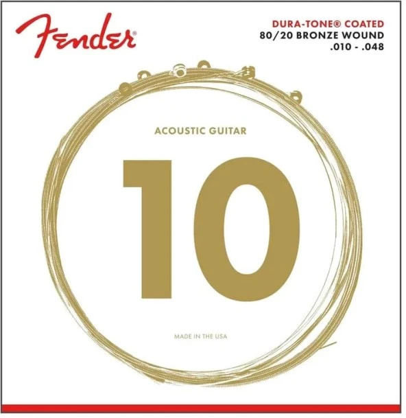 Fender Dura-tone 880xl 80/20 Coated 10-48 Akustik Gitar Teli - 2