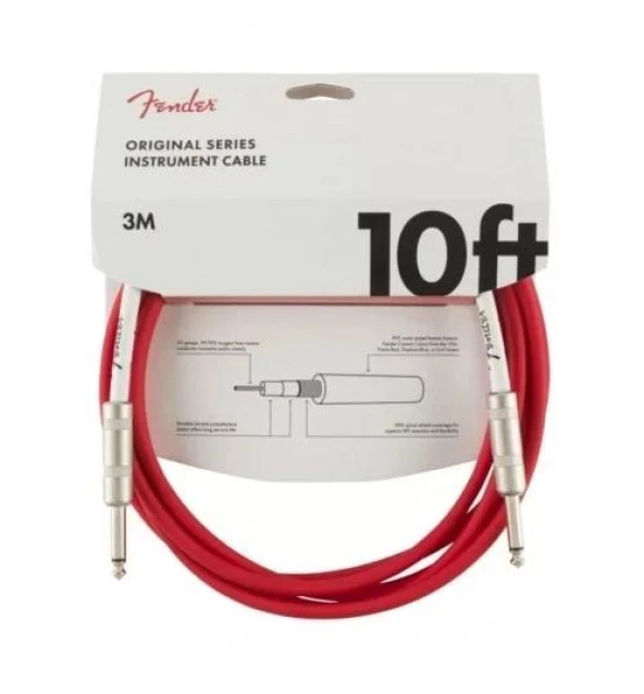 Fender Original 3m Fiesta Kırmızı Enstrüman Kablosu