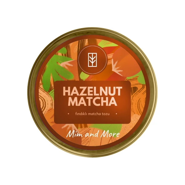 Mim and More Hazelnut Matcha Fındık Aromalı Matcha 25 Gr