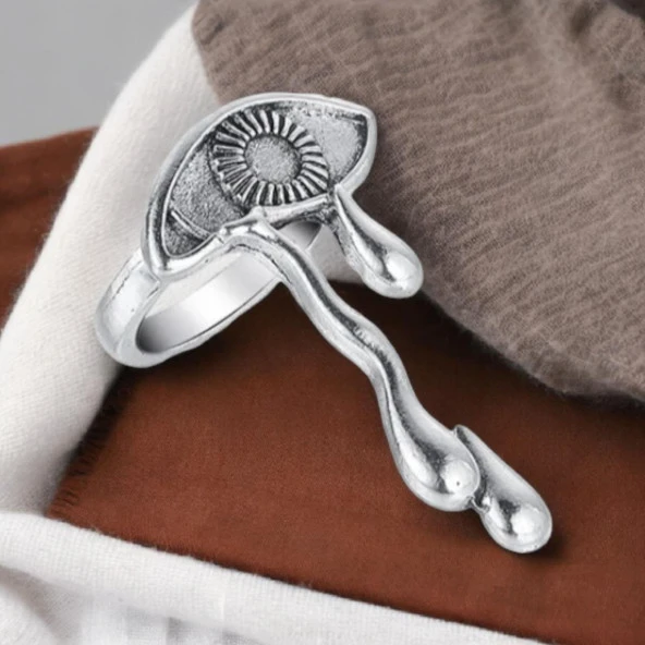 Oksitli Gümüş 3'lü Yüzük Seti - Modern ve Şık Tasarım - Resim 7