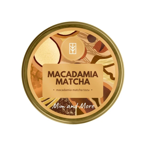 Mim and More Macadamia Matcha Macadamia Aromalı Matcha 25 Gr