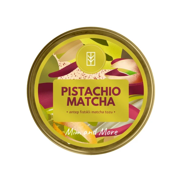 Mim and More Pistachio Matcha Antep Fıstığı Aromalı Matcha 25 Gr