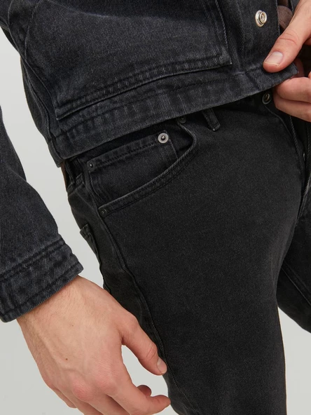 JACK JONES Chris Model Rahat Kalıp Kot Pantolon 12237392 - Resim 6