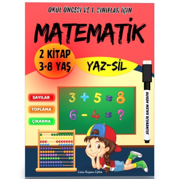 Okul Öncesi ve 1. Sınıflar İçin Matematik YAZ-SİL Kitap Seti