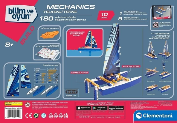 Clementoni Mekanik Laboratuvarı 64319- Yelkenli Tekne Oyuncak - 2