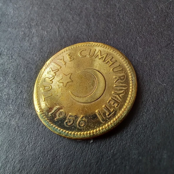 1956 25 Kuruş ÇT/ÇÇT eski madeni para - 39963666b22d4832b9 - 2